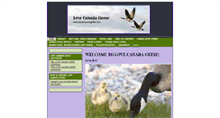 Desktop Screenshot of lovecanadageese.com