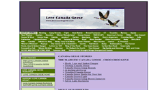 Desktop Screenshot of about.lovecanadageese.com